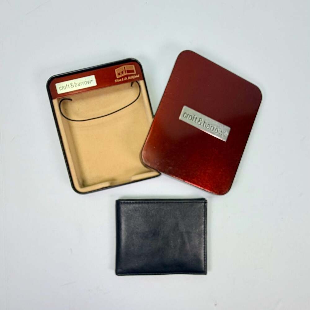 Croft & Barrow Slim I.D. Billfold Wallet with Presentation Tin